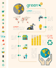 Image showing Ecology Infographic Template.