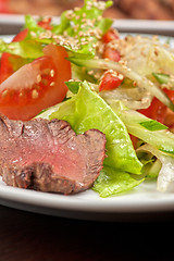 Image showing beef salad