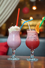 Image showing cocktails milkshake