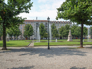 Image showing Balbo park in Turin Italy
