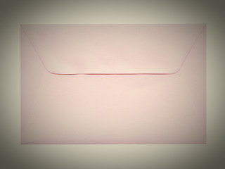 Image showing Retro letter envelope