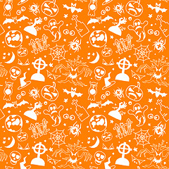 Image showing Halloween seamless pattern