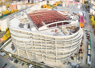 Image showing Construction of covered parking in Tyumen