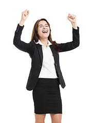 Image showing Happy business woman