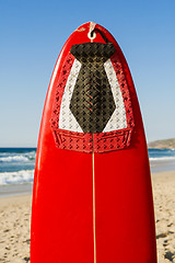Image showing Red surfboard