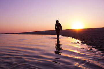 Image showing Surfer Girl