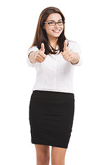 Image showing Happy business woman