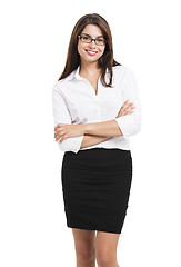 Image showing Happy business woman