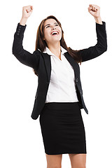 Image showing Happy business woman