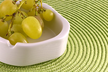 Image showing A close-up of grapes, taken with a macro lens