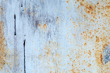 Image showing scratched ripped metal plating, grunge background