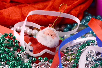 Image showing santa claus with diamond, new year card