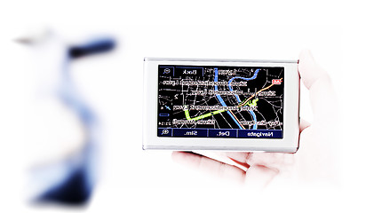 Image showing Gps in a man hand.