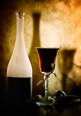 Image showing Red wine