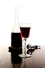 Image showing Red wine