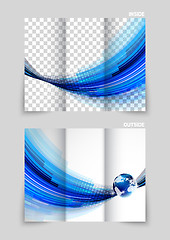 Image showing Tri-fold brochure template design