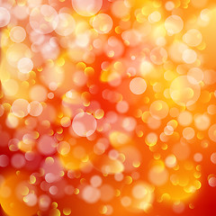 Image showing Red and orange holiday bokeh. EPS 10