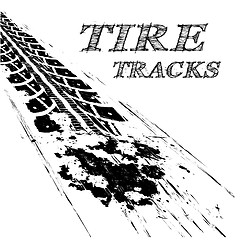 Image showing Tire tracks