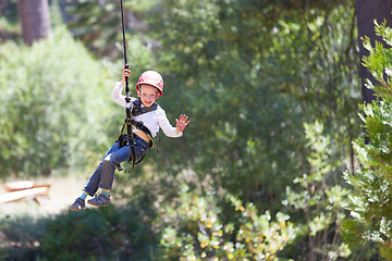 Image showing kid at adventure park