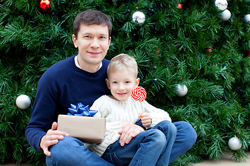 Image showing family at christmas time