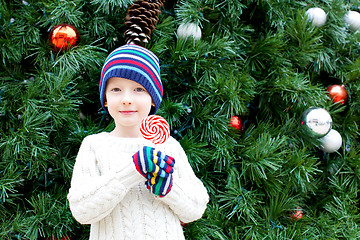 Image showing kid at christmas time