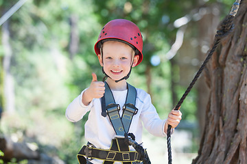 Image showing kid at adventure park