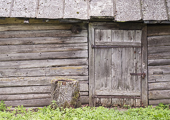 Image showing wooden wall