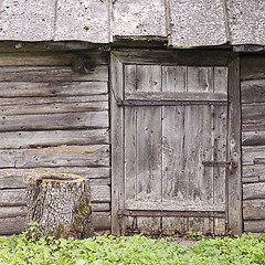 Image showing wooden wall