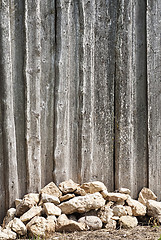 Image showing wooden wall background