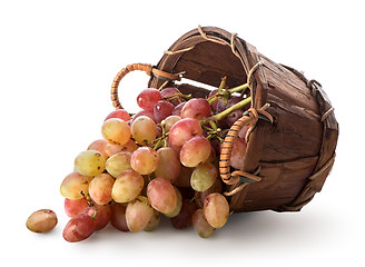 Image showing Grapes in a basket