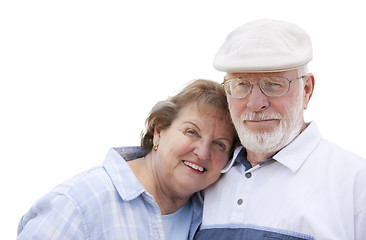 Image showing Happy Senior Couple Isolated on White