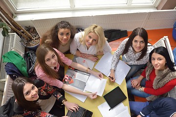 Image showing teens group in school