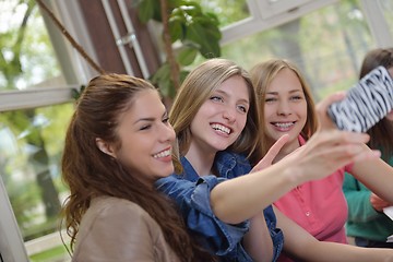 Image showing teens group in school