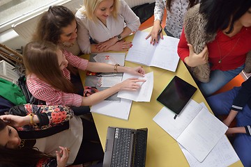 Image showing teens group in school