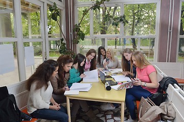 Image showing teens group in school