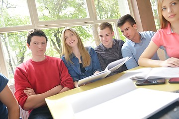 Image showing teens group in school