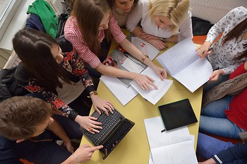 Image showing teens group in school