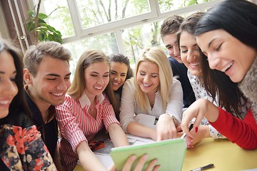 Image showing teens group in school