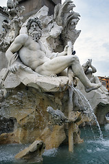 Image showing Fontana dei Quattro Fiumi 