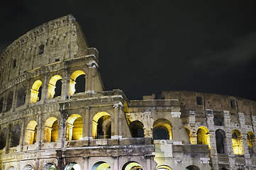 Image showing Colosseum by night