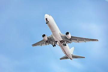 Image showing Passenger airplane on the sky background