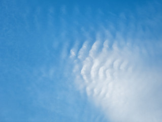 Image showing Beautifull clouds in the sky - nature background