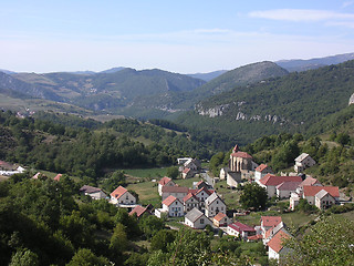 Image showing Village in a spain's valley