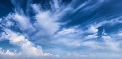 Image showing Beautiful daytime sky with clouds