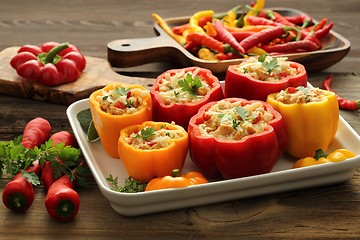 Image showing Stuffed peppers