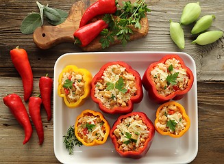 Image showing Stuffed peppers