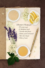 Image showing Summer Champagne Ingredients