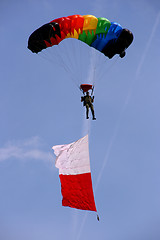 Image showing Rainbow parachute