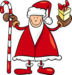 Image showing santa claus cartoon illustration