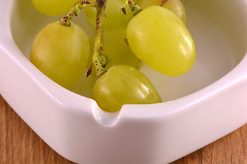 Image showing A close-up of grapes, taken with a macro lens